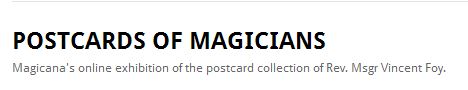 postcards of magicians